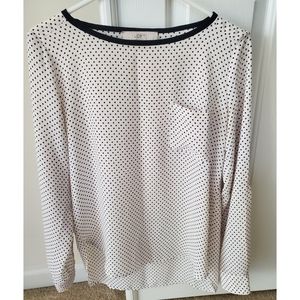 LOFT Polka Dot Blouse XS